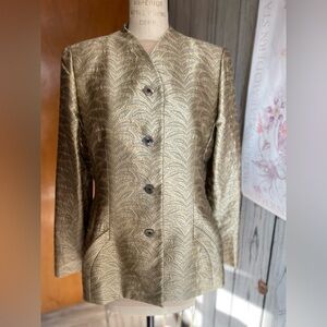 Bill Blass art deco print elegant jacket in size 14